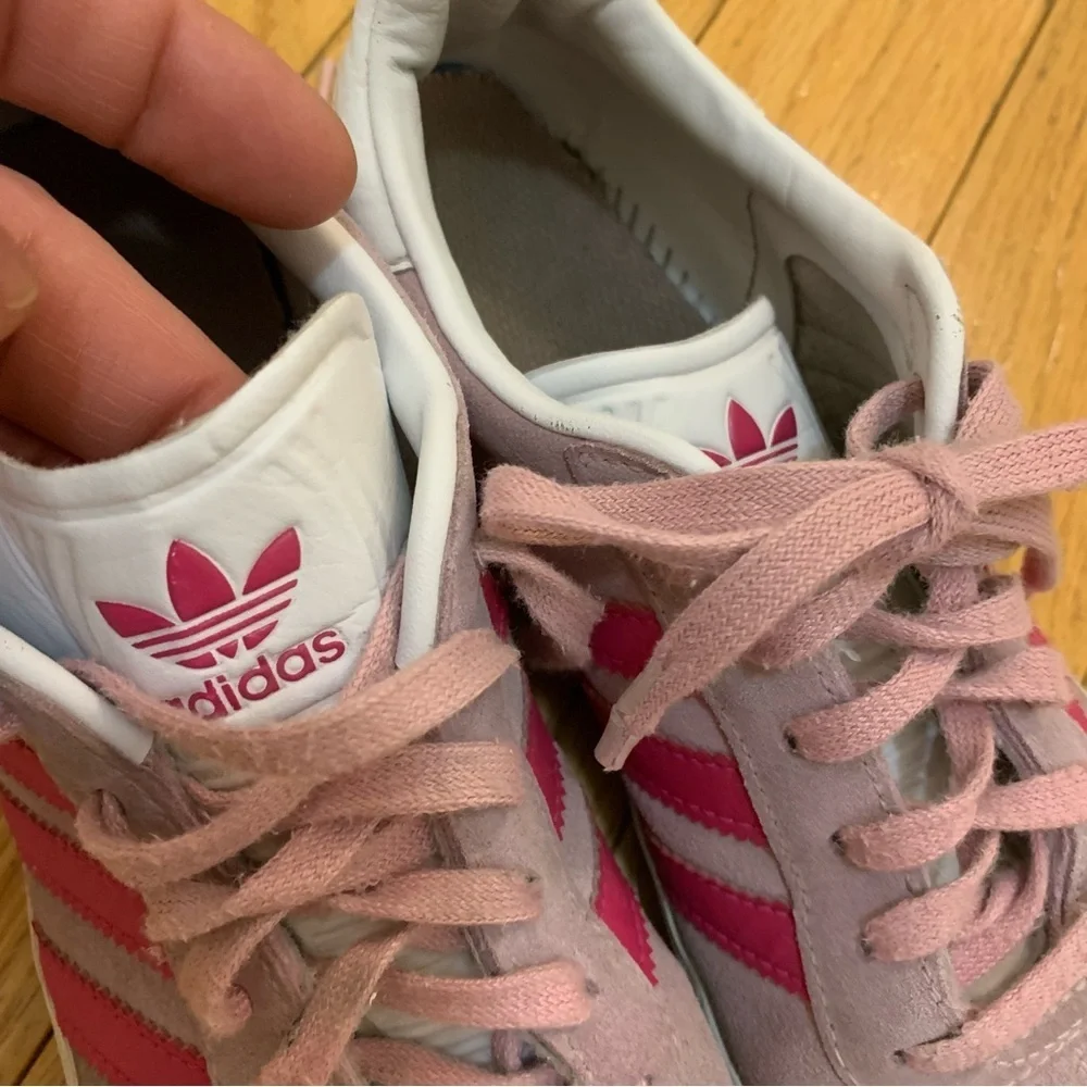 adidas Pink and White Sneakers - Picture 3 of 4